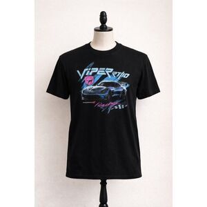 Dodge Viper RT/10 Racing Graphic T-Shirt Men’s Large Black Retro Car Tee